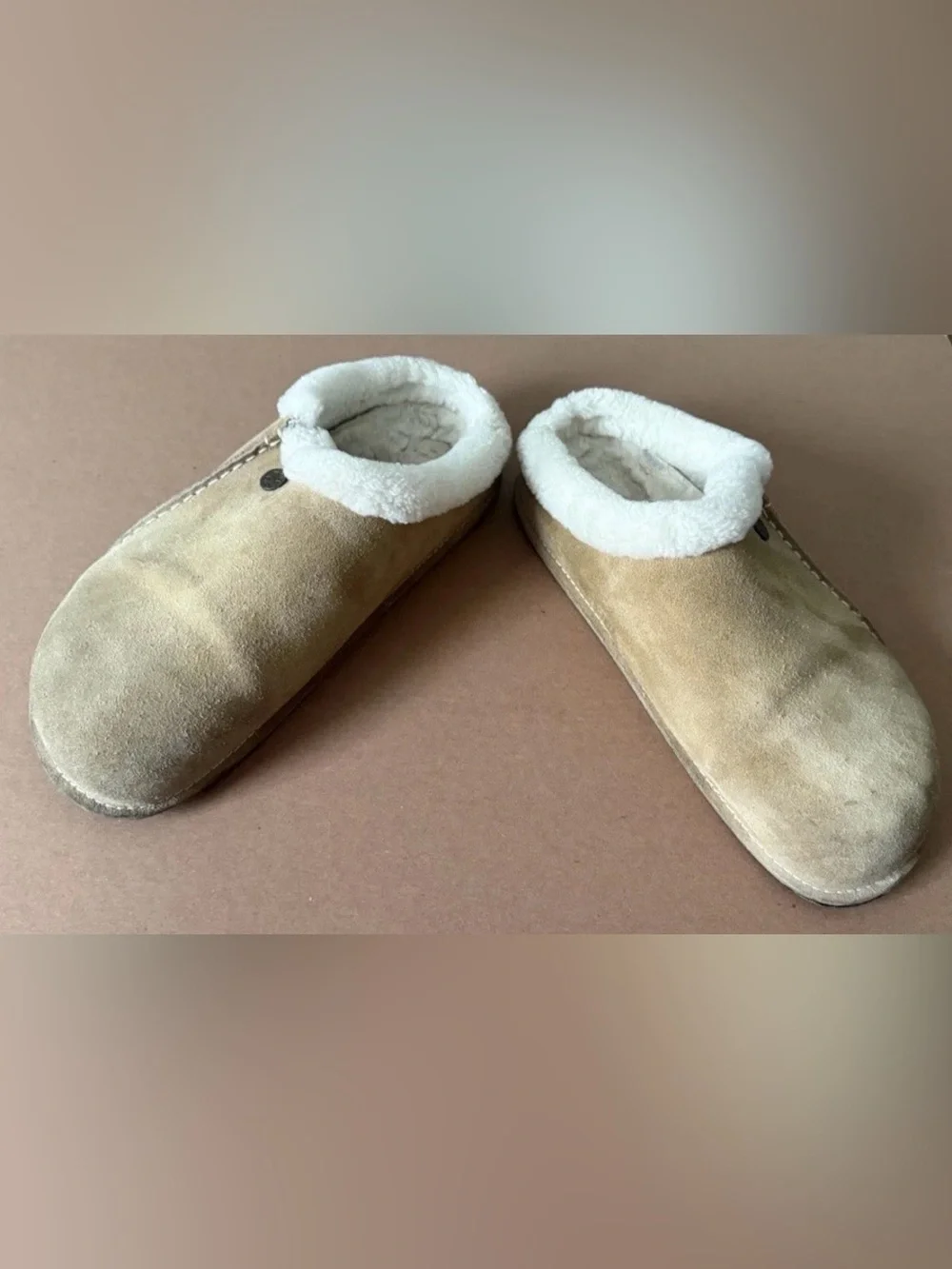 Birkenstock Zermatt Premium Clogs Slippers Shearling Size 42/ M9 /L11 Mink Suede